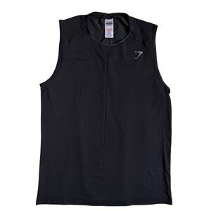 Gymshark Apex Tank Top Shirt (Black) - Size Large